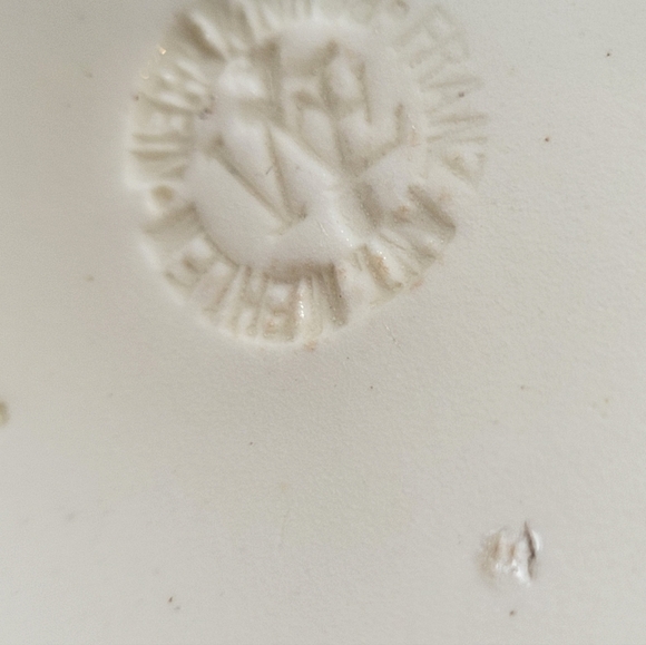 Antique Royal Bann Franz Anton Mehlem Round Porcelain Cheese Dome Keeper - Picture 5 of 10